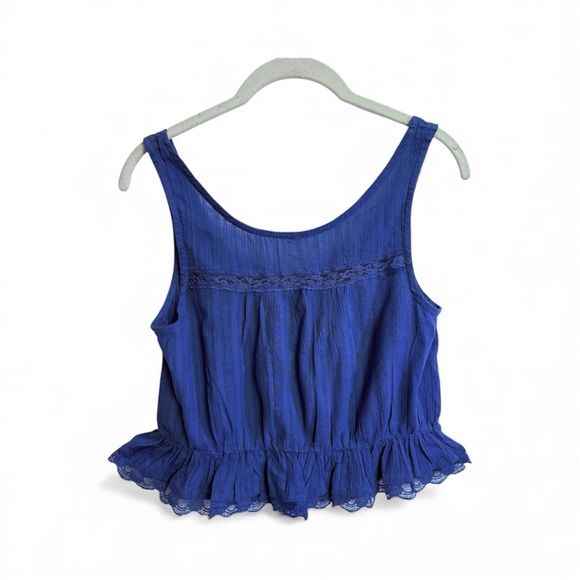 Free People Women's Alana Lace-Trim Cotton Sleeveless Top, Size XSMALL - Picture 7 of 13